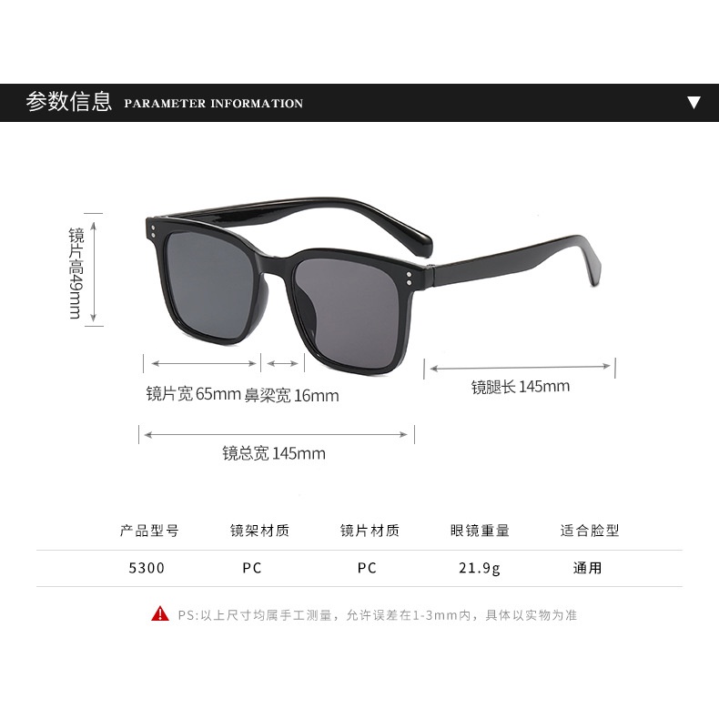 2022 Kacamata Hitam Pria / Wanita Model Korea Ulzzang Oval Retro Bulat
