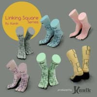 Kanik Infinity Linking Square Kaos Kaki Jempol Motif