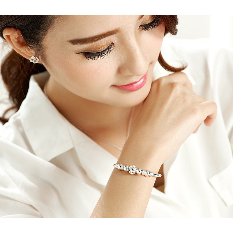 Gelang Perak Asli / Bracelet S925 / Sterling Silver /Wanita Korea Unik bracelet / Charm Gelang pria & Wanita / Gelang Couple / Gelang TitaniumA1-3