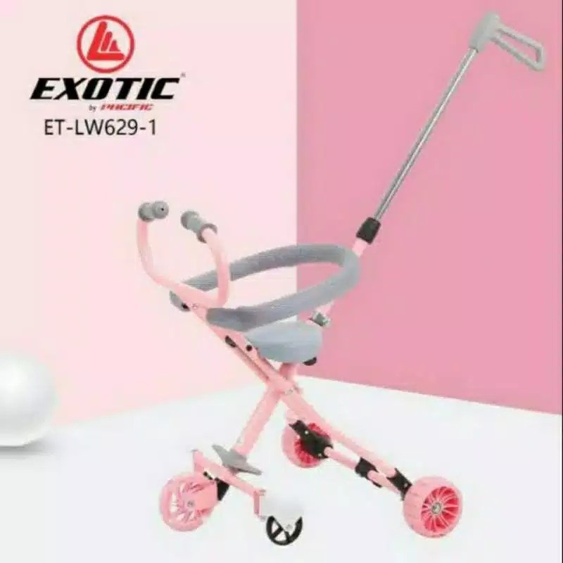 Exotic Magic Stroller LW 002/003/007/101/119/201/629-1 Kereta Dorong Bayi SNI-LW629-1 PINK
