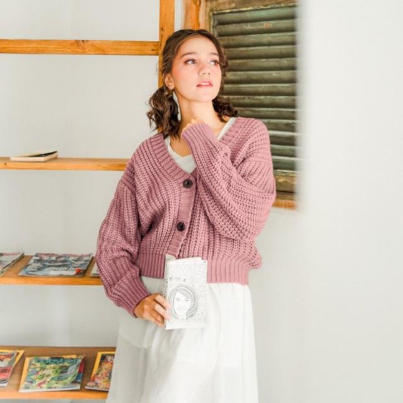 Daria Cardigan Leviora / Cardigam / Rajut / Leviora / Korean Cardi / Korea / Cardigan tebal / Cardig