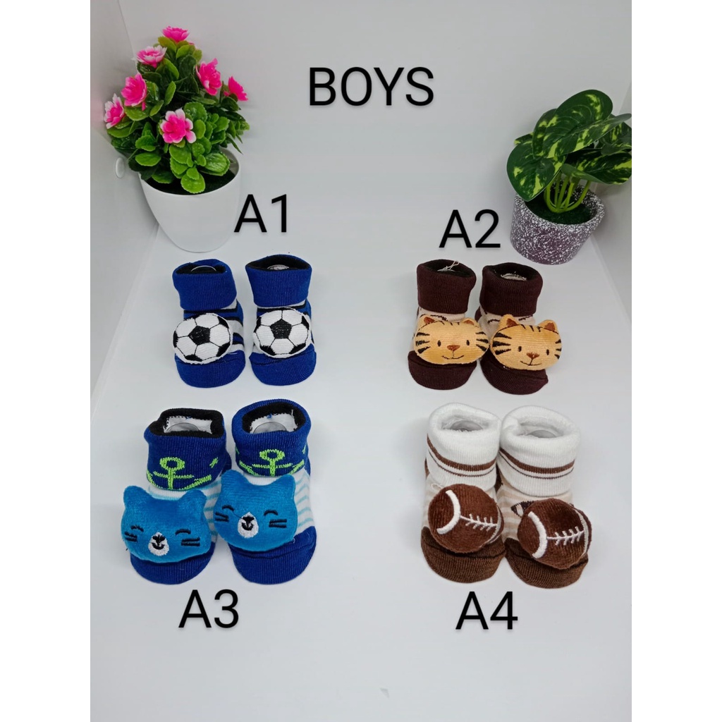 Kaos Kaki Boneka 3D Bayi Karakter Sepatu Bayi Animal Kaos Kaki Anti Slip Murah Baby Sock Import/plus mika