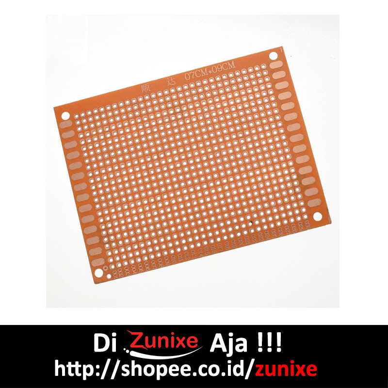 PCB LUBANG 7X9CM UNIVERSAL FIBER MATRIX CIRCUIT BOARD BAKELITE SOLDER