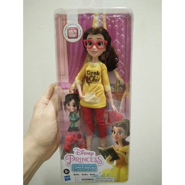 Boneka Disney Princess Comfy Squad Belle Bella Bela Hasbro Original