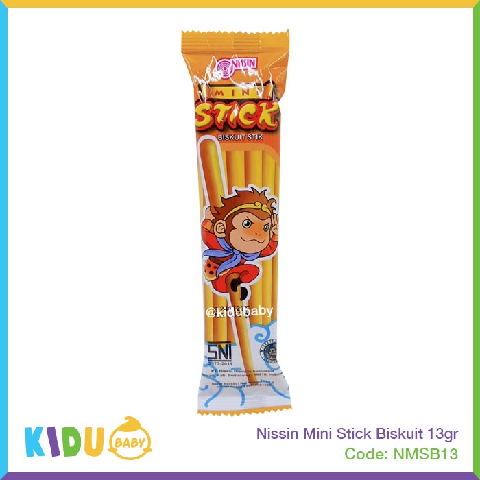 Nissin Mini Stick Biskuit 13gr Kidu Baby