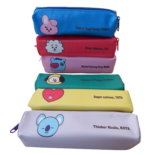 Kotak Pensil BTS/BT21 Tempat Kotak Pensil Army Kpop Murah Lucu-1