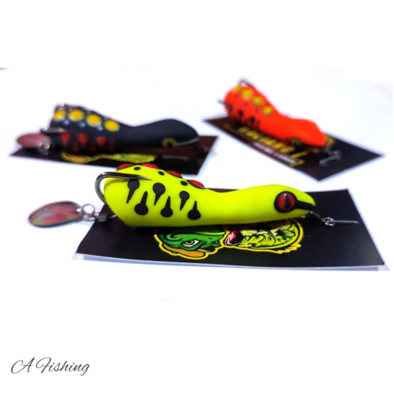 SOFT FROG SLIM 6CM 8GRAM KL LURE I UMPAN CASTING IKAN GABUS DAN TOMAN I UMPAN TIRUAN