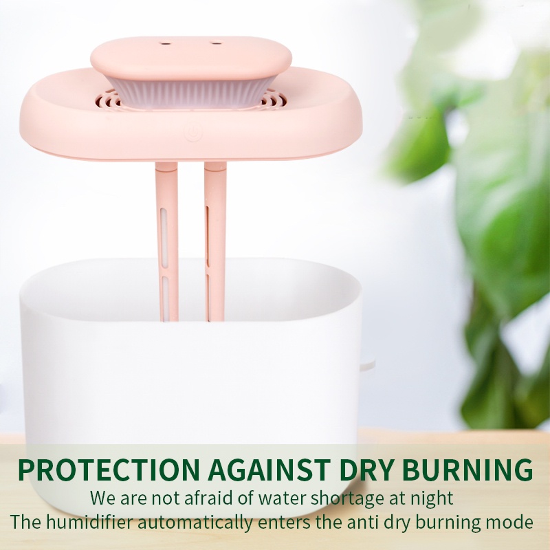 diffuser aromatherapy air humidifier 3.3L Aromaterapi Difuser Dengan Air Purifier 7 warna lampu-6