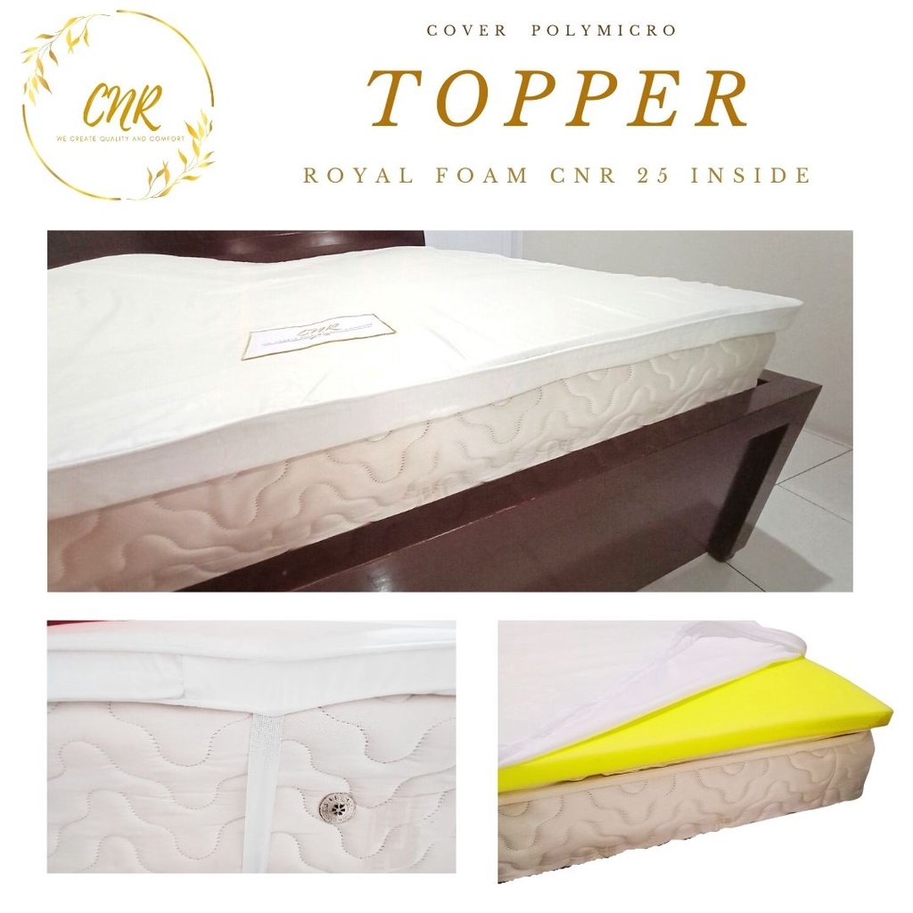 RB Topper pelindung kasur springbed, tebal empuk,/ Matras protector ukuran single bed no 3 dan 4,