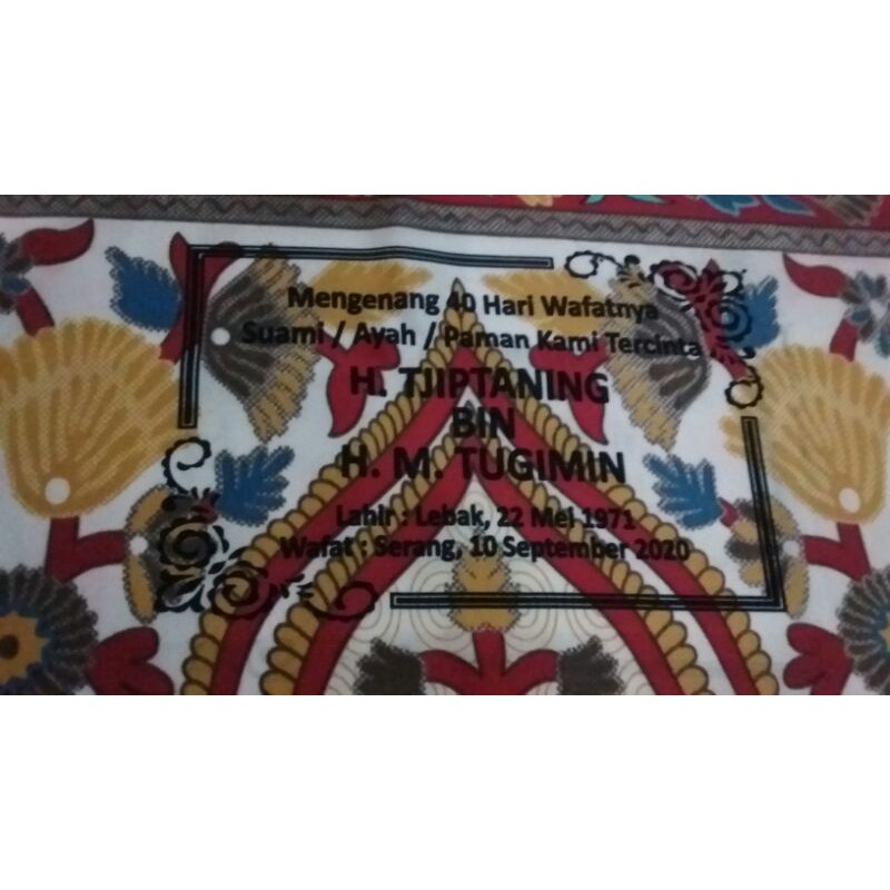 sajadah traveling motif rawdah/sajadah dompet/sajadah travel/sablon sajadah tahlil/sajadah sablon