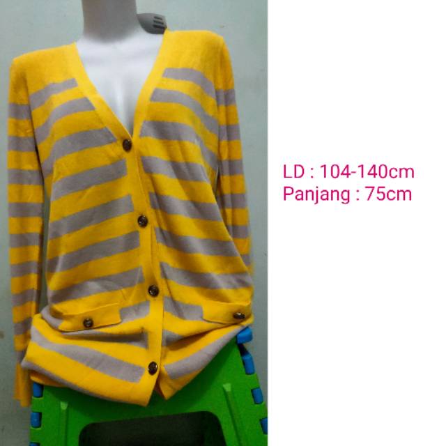 Green Label Relaxing Long Cardi Rajut Import New