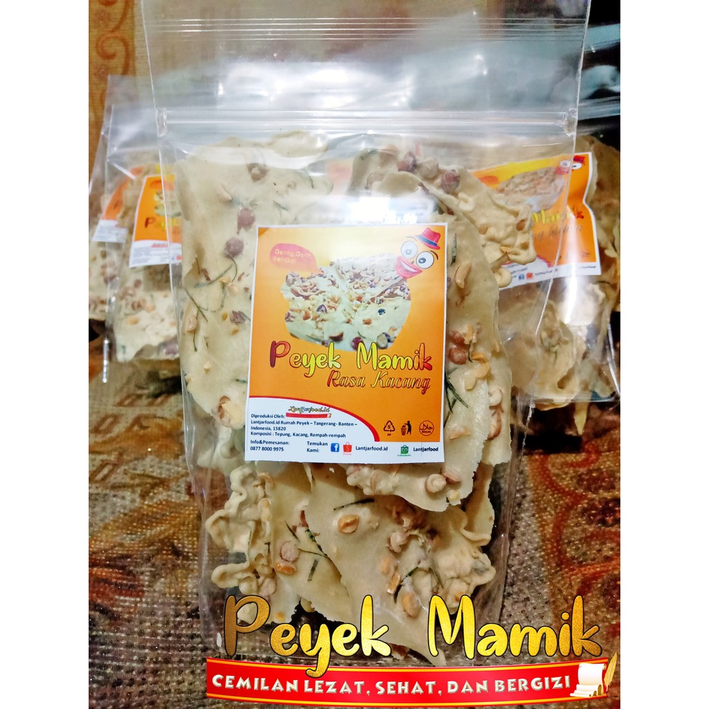 

Peyek Aneka Rasa - Peyek Kacang , Teri Nasi , Udang Rebon - Kemasan mulai 100gram - toples 5liter