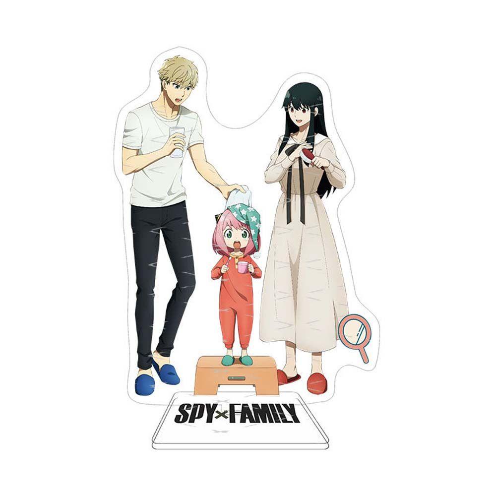 Lanfy Acrylic Stand Kartun Anime Akrilik Dekorasi Mainan Koleksi Model Yor Forger Loyor Loid Figure Model Mainan