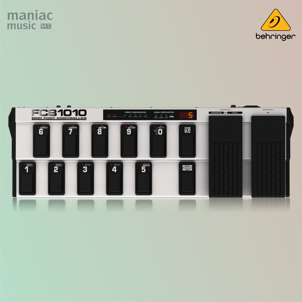 Behringer FCB1010 - MIDI Foot Controller, Expression Pedals, Efek Digital Stompbox Gitar/Bass