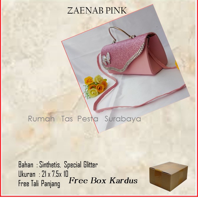 Tas Etnik,Tas Kekinian,Tas Satin,ZAENAB PINK