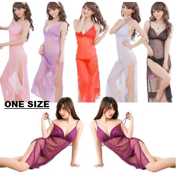 lingerie cosplay Lingerie lady sexy hitam panjang tipis - Hitam elegan EXCLUSIVE BAYAR DI TEMPAT U0T