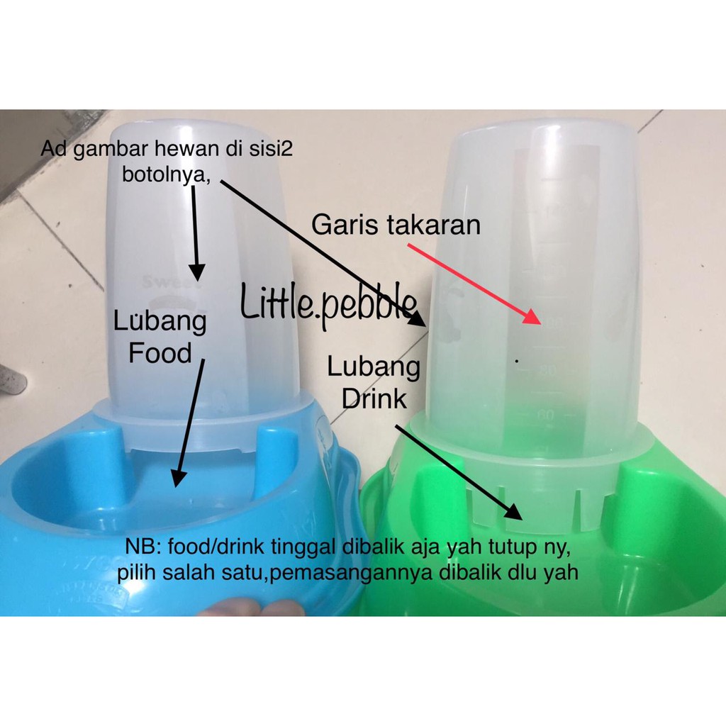 CA122 Dispenser Tempat Makan Minum  2 in 1 Anti  Semut