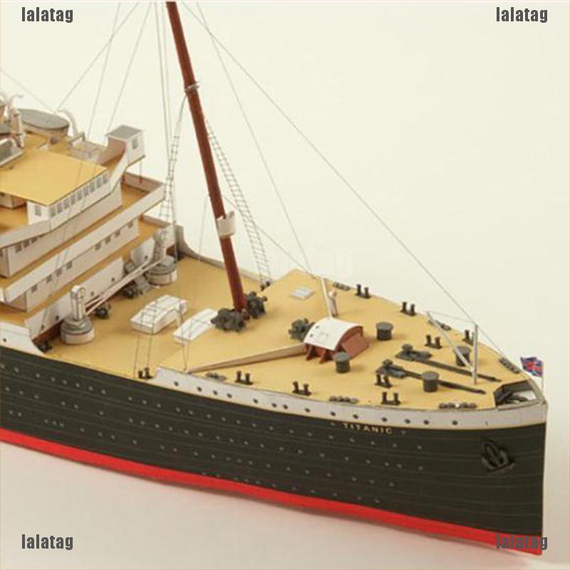 (Lala) Miniatur Kapal Titanic 3d Diy Skala 1: 400 Bahan Kertas