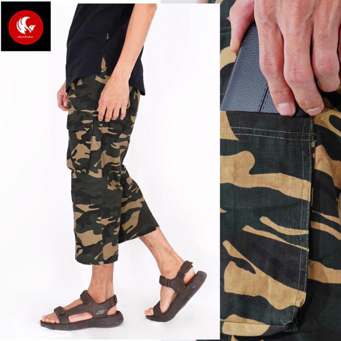 Star Seller Firdaus Okechuku Celana Jogger Sirwal Pria Muslim Camouflage Pangsi - Motif Army, Xl Fit
