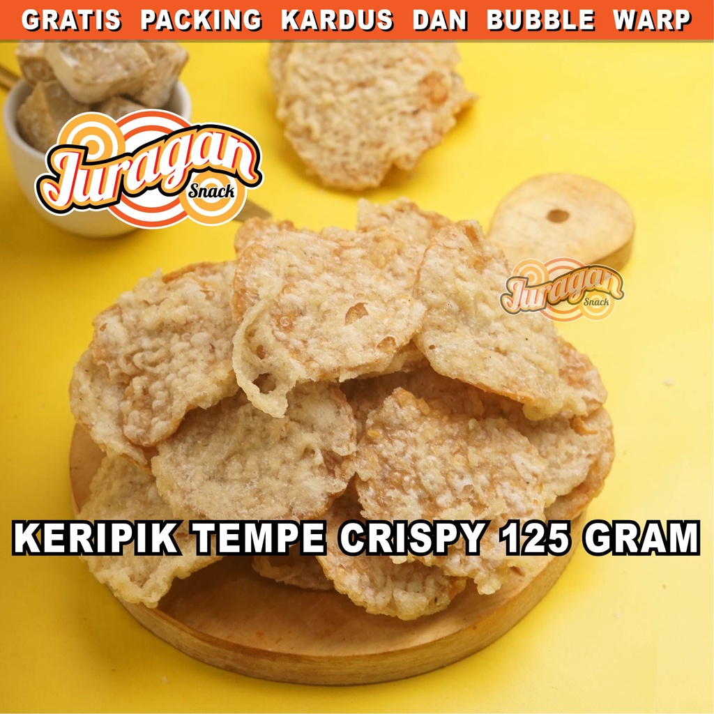 KERIPIK TEMPE BANDUNG 125 gram snack kiloan makanan ringan jajanan cemilan camilan asin gurih murah