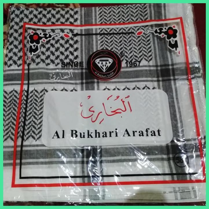 SORBAN ALMAS ARAFAT HITAM PUTIH