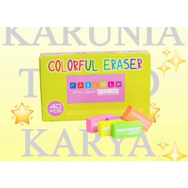 

PENGHAPUS PASCOLA B40 STANDAR UNAS ( WARNA WARNI)