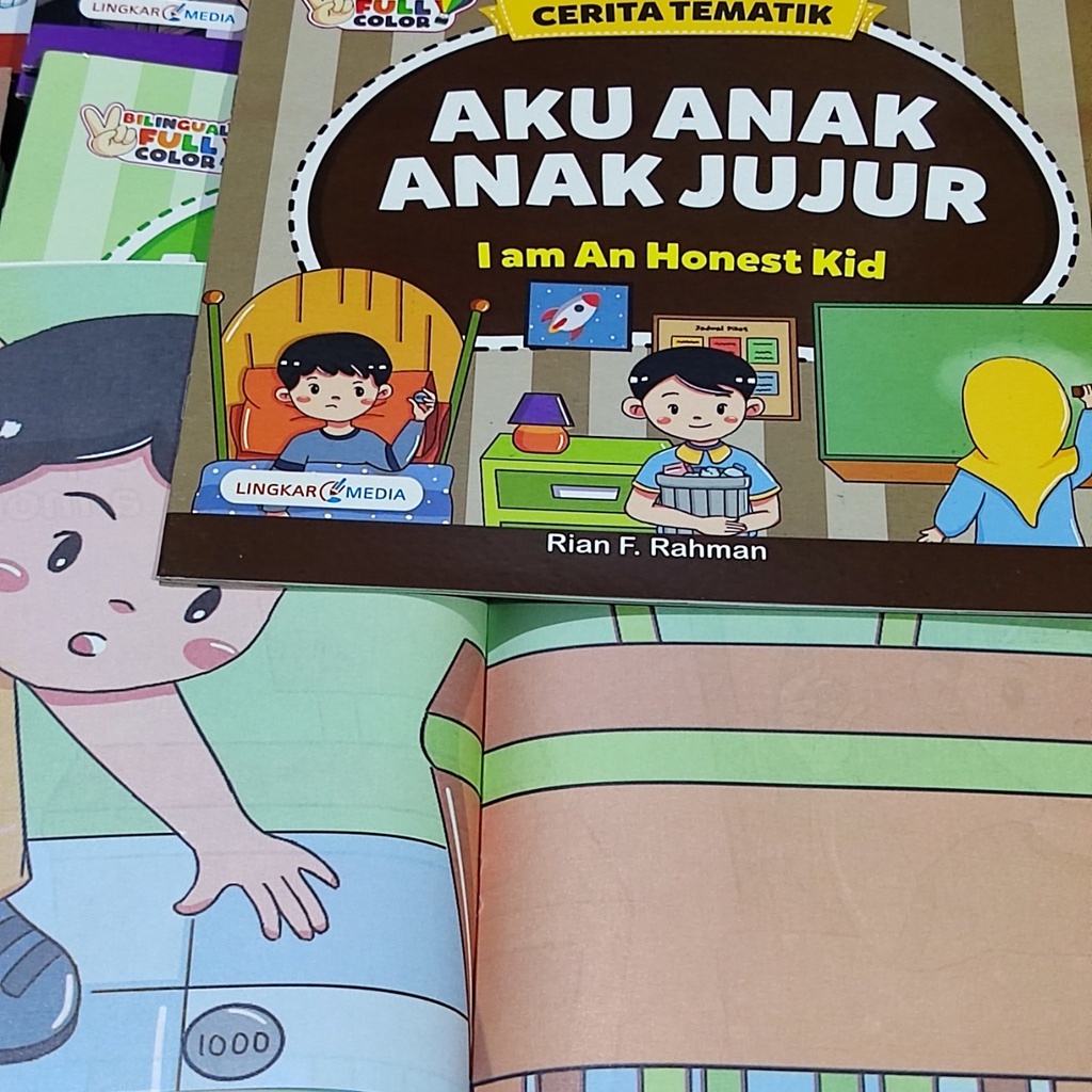 CERITA TEMATIK Buku Cerita Anak Bilingual Bahasa Inggris Moral-Aku Anak Jujur
