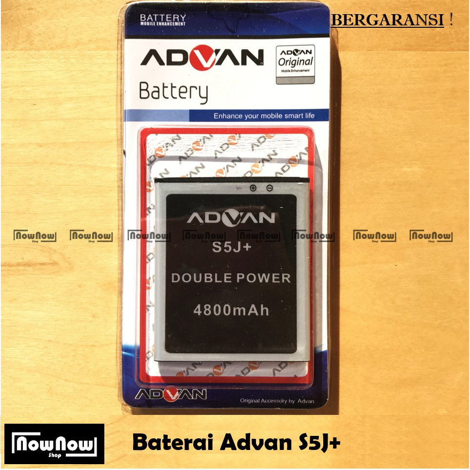 Baterai Advan S5J+ Plus Original Double Power Batre Batrai Battery HP