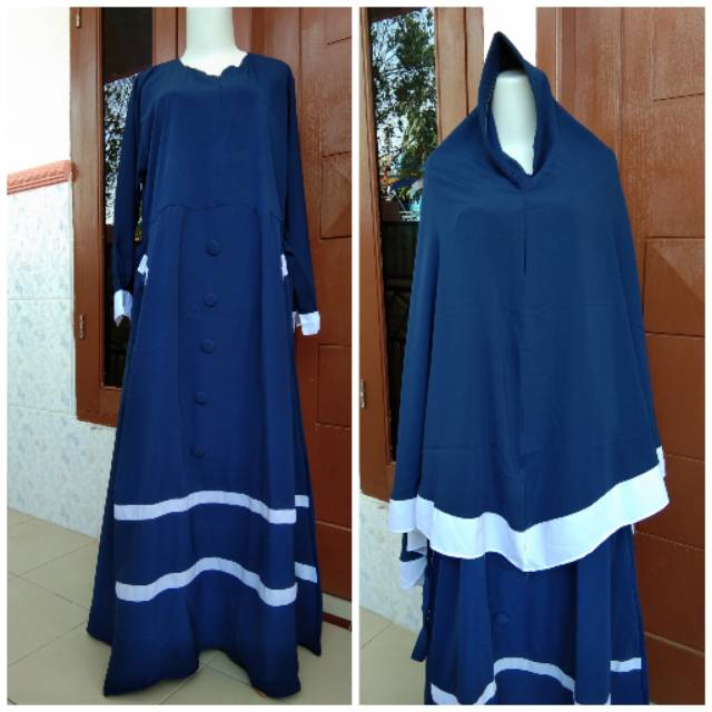 Set gamis bahan wolfis