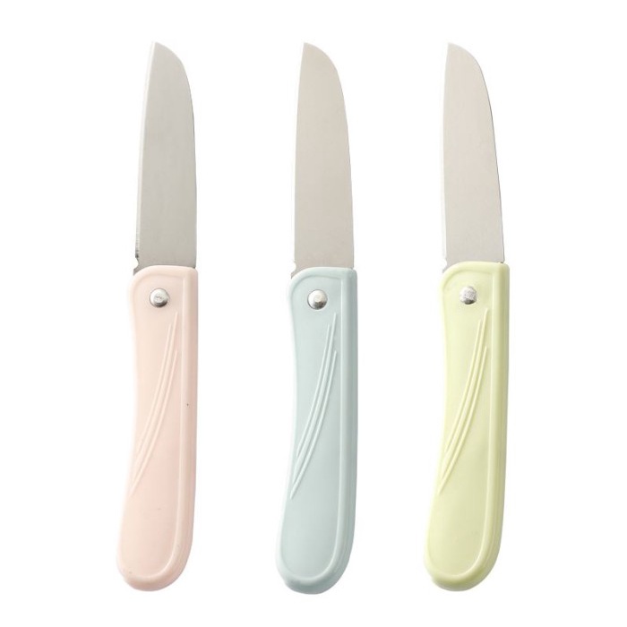 Pisau Lipat Stainless Steel Pisau Dapur Traveling Pisau Buah Sayur