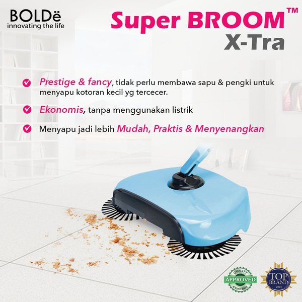 BOLDe Super Broom X-tra Sapu Otomatis