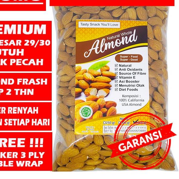 

10.10 HARGA GROSIR 1 Kg Kacang Almond Panggang Kupas Natural Premium Blue Diamond U.S.A