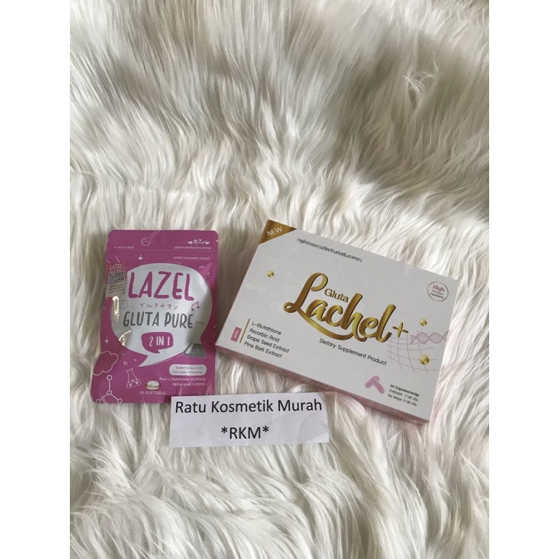 SPEED WHITENING SET ( GLUTA LACHEL PLUS + LAZEL PURE ) 100 % ORIGINAL THAILA