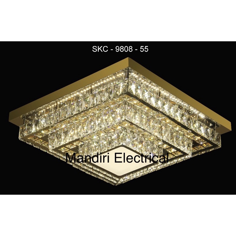 lampu hias plafon minimalis kristal SKC 9808-55