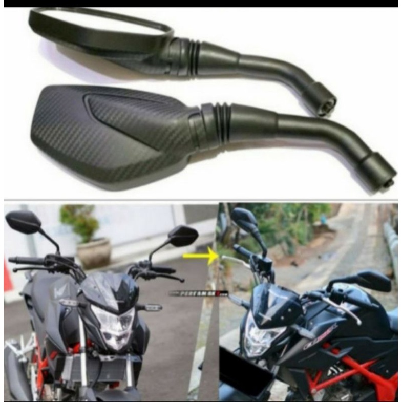 Spion GMA/Akai/Bosot Carbon  Model Pulsar Universal Nmax/Lexi/Xmax/Aerox/Vixion