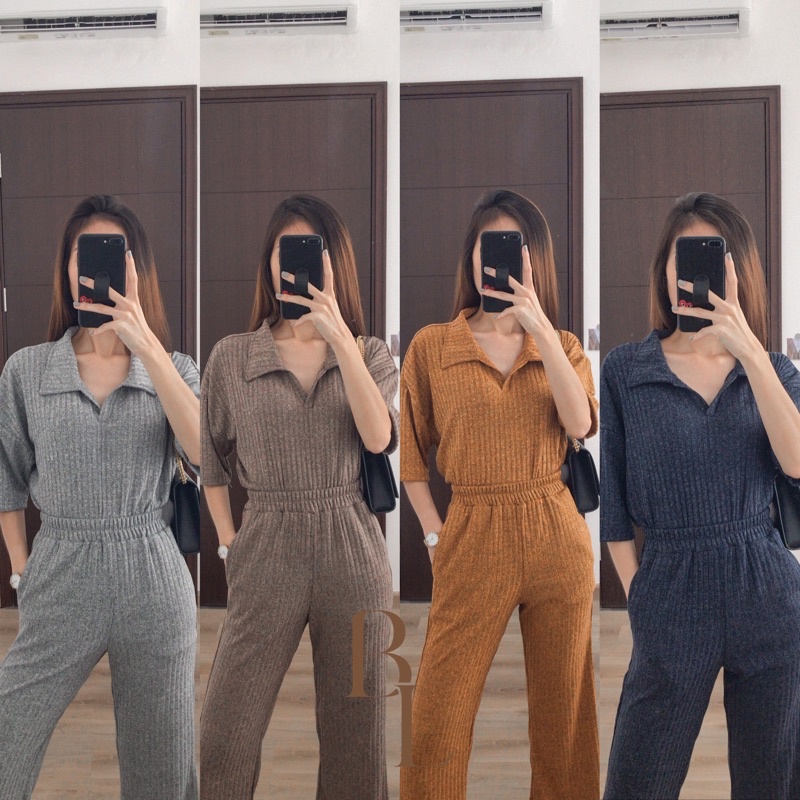 One Set Knit Panjang Celana Kulot Set Panjang DIORY SET KNIT