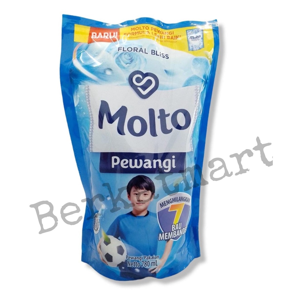 MOLTO Pelembut dan Pewangi Pakaian Floral Bliss Blue 780ML