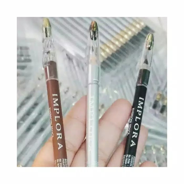 BPOM PENSIL ALIS IMPLORA / CELAK / EYEBROW PENCIL - brown &amp; black