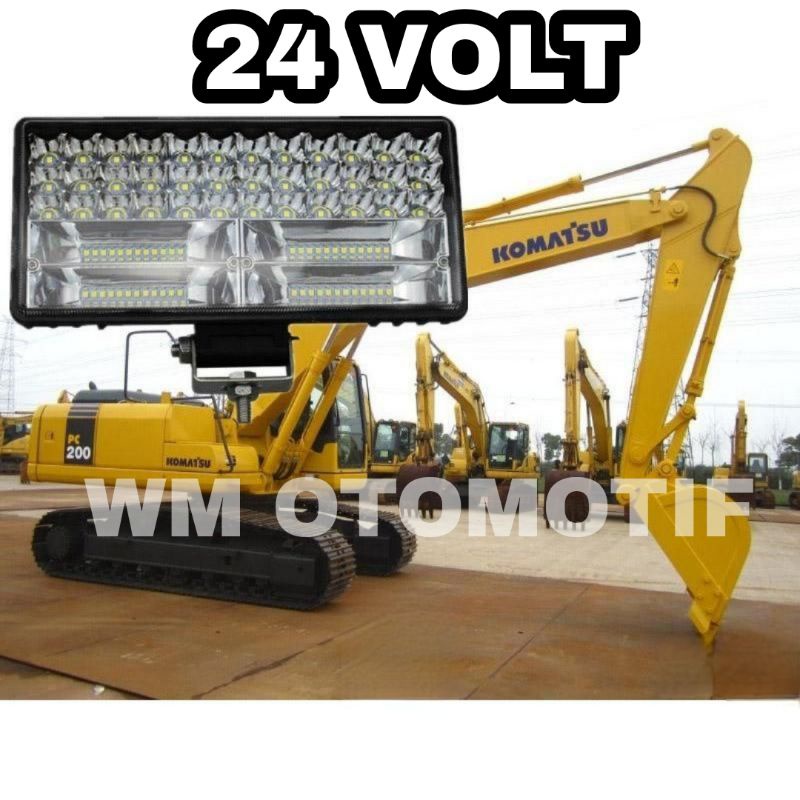 Lampu Tembak Sorot 24 Volt LED CWL 84 Mata CREE Truk Bus Canter Tronton Traktor 4 Inch 3 Kabel Jauh Dekat High Low Hi Lo Utama Depan Laser Super Bright Offroad Truck Bis Fuso Tractor Bar Cree LightBar Work Light Motor Mobil Alat Berat Putih Waterproof