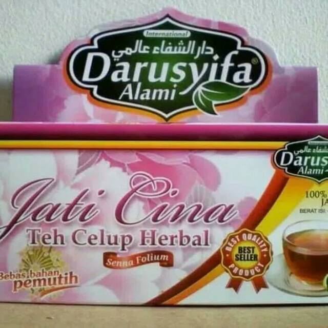 

JATI CINA teh Celup herbal Darusyifa alami