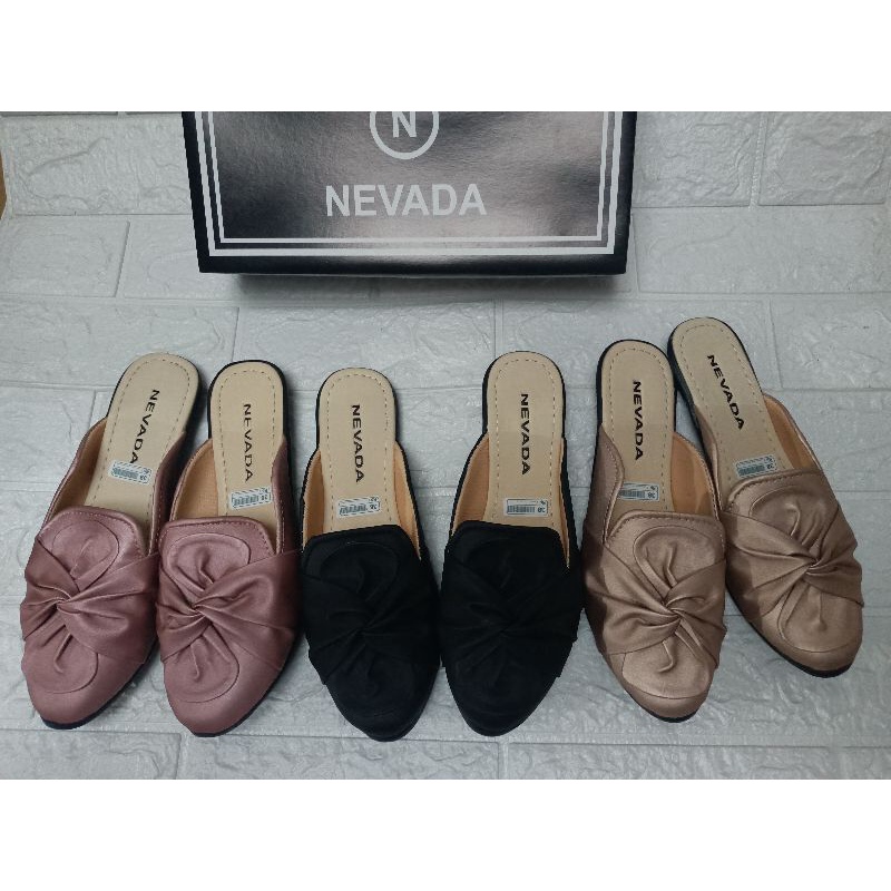 Sandal Slop Wanita Nevada | Sepatu Sandal Wanita MR | Sandal pesta (SL M 010)