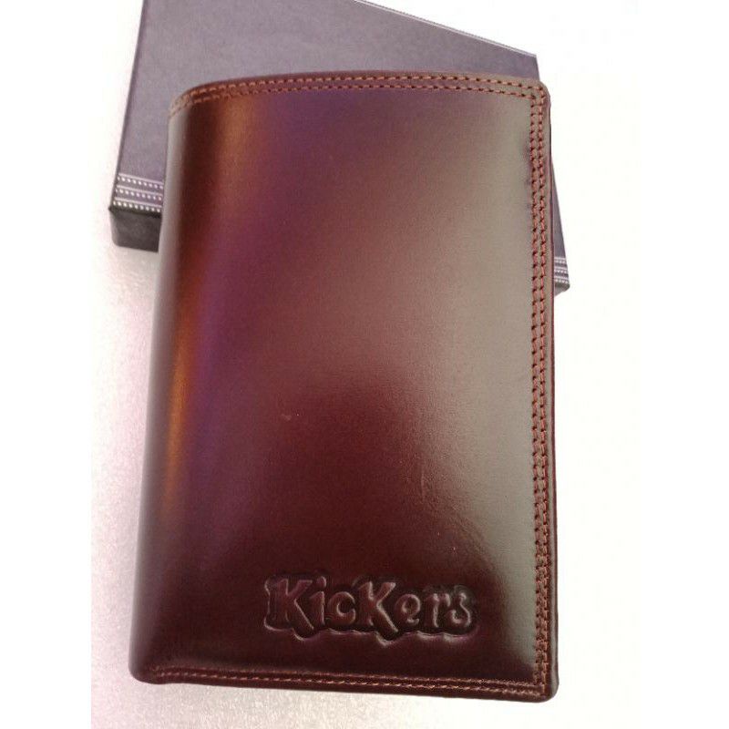 Dompet Pria Kulit Asli 3/4 Embos Kickers - Tanpa Kain Furing