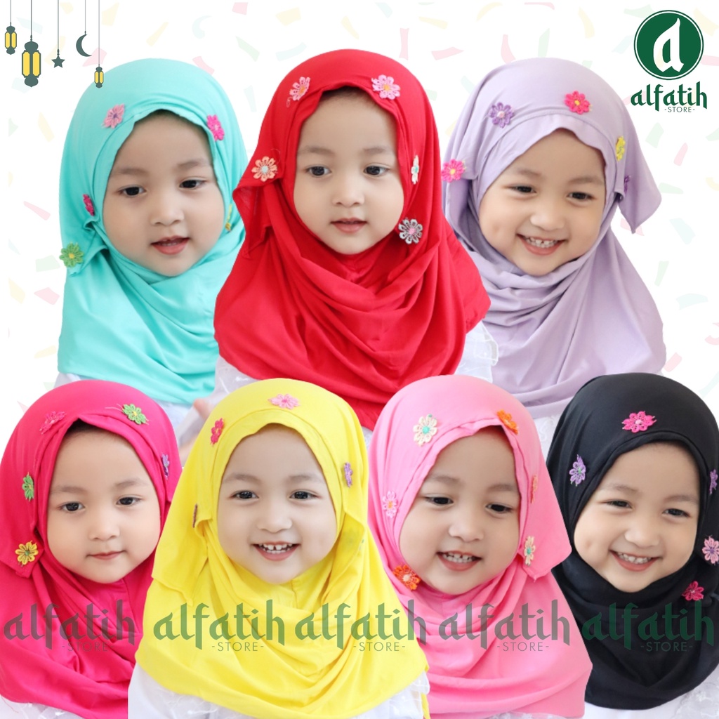 ALFATIH STORE / JILBAB ANAK PASTAN RENDA MELATI/ Jilbab Murah / HIJAB ANAK / HIJAB BAYI KERUDUNG COD / Kerudung Anak Jilbab Hijab Anak Bayi Perempuan / pastan baby / hijab anak / Jilbab Anak bayi Usia 0-3 Tahun Bahan Jersey Premium Nyaman Di Pakai