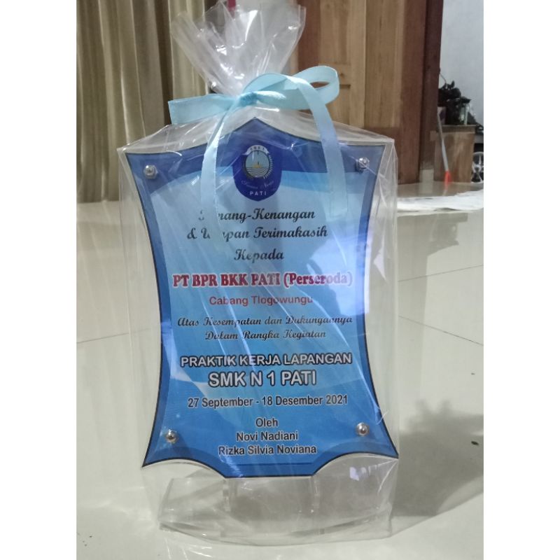 plakat akrilik/plakat wisuda/plakat PPL KKN/plakat kenang-kenangan ppl kkn