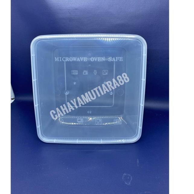 ➨ Thinwall /Kotak Makan Persegi/ Box Mika DM 1500ml ♦
