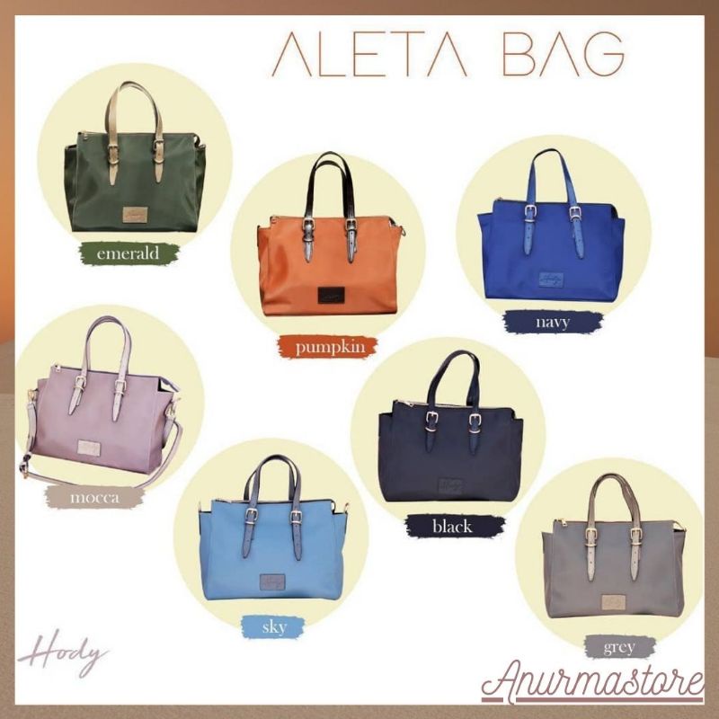 [BISA COD] Aleta bag by Hody - Nylon Ringan Tas Selempang Wanita Murah
