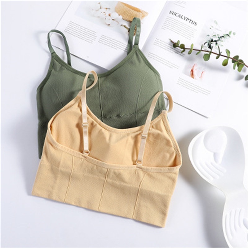 Tmall88 Bra Tank Top Wanita Pakaian Dalam Mulus Atasan Crop Sexy Import