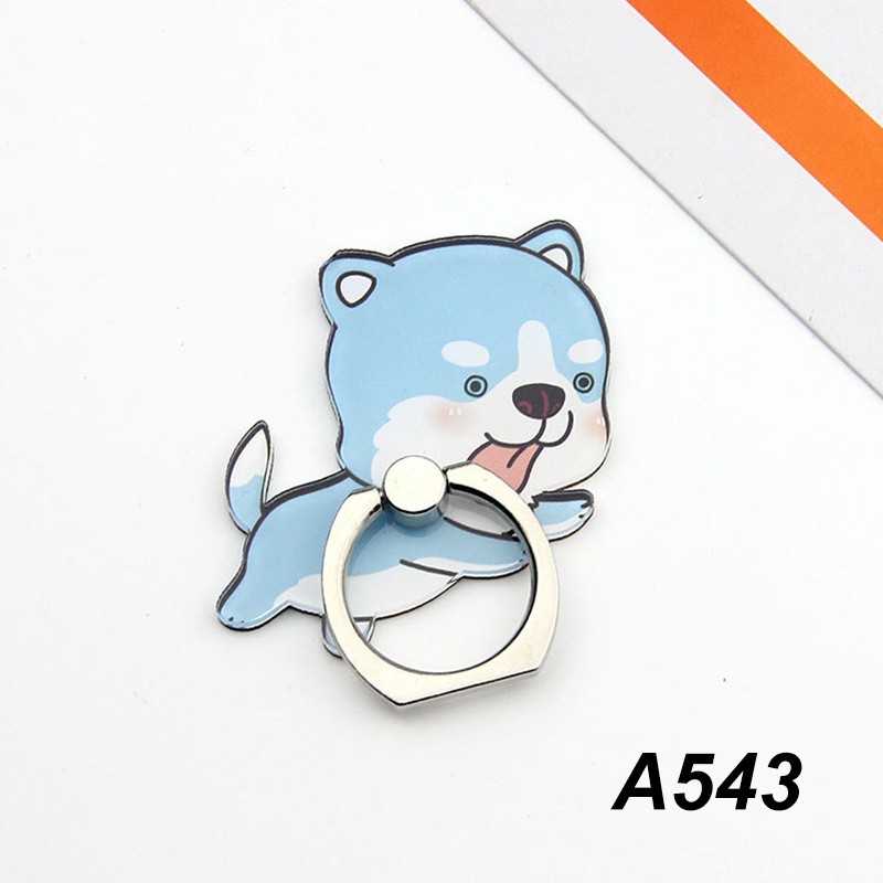 Universal Acrylic Finger Ring for Phone Lovely Dog Cartoon Phone Holder Stand