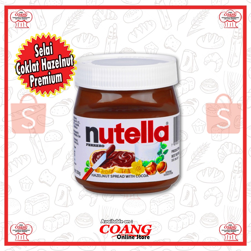 

NUTELLA 350 GR - SELAI COKLAT HAZELNUT MEWAH