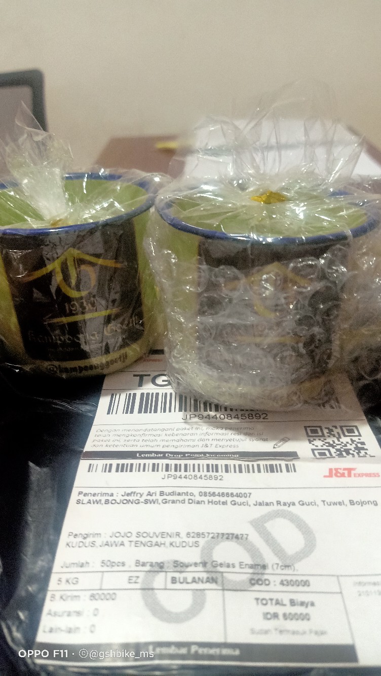 Souvenir Gelas Enamel (7cm)